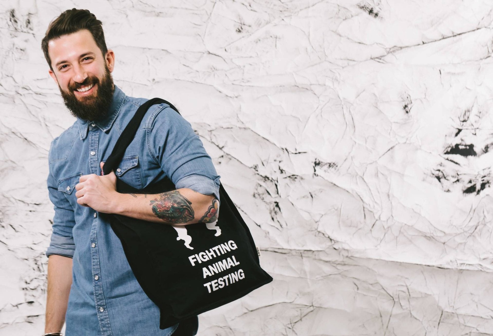 Fighting Animal Testing(Tote Bag）